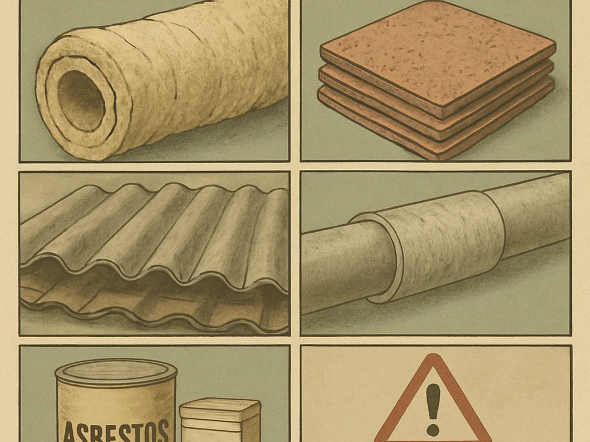 Common building materials that may contain asbestos