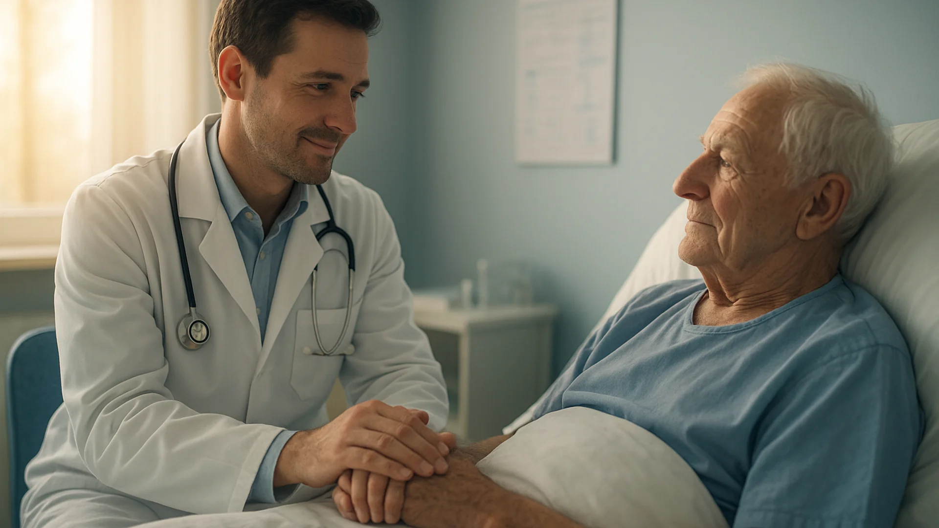 Doctor discussing treatment options with patient and family